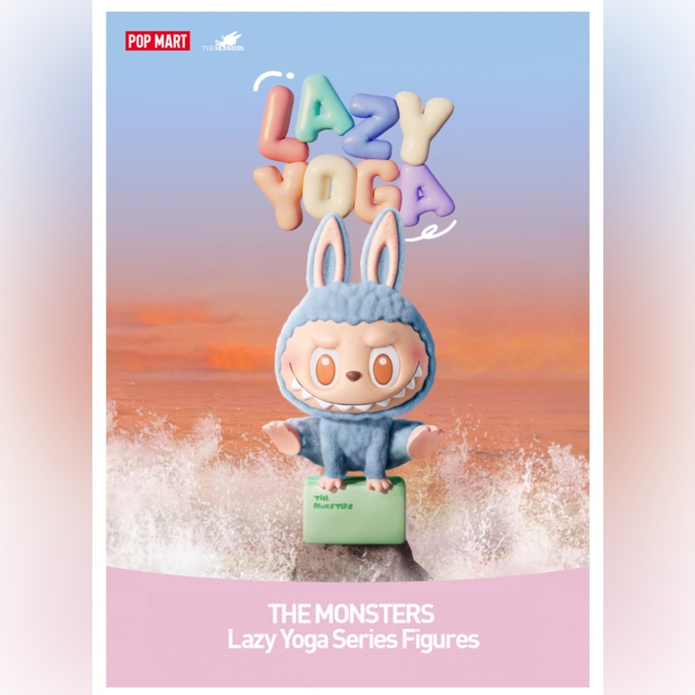 Lazy Yoga Pop Mart Labubu Figure BLIND BOX